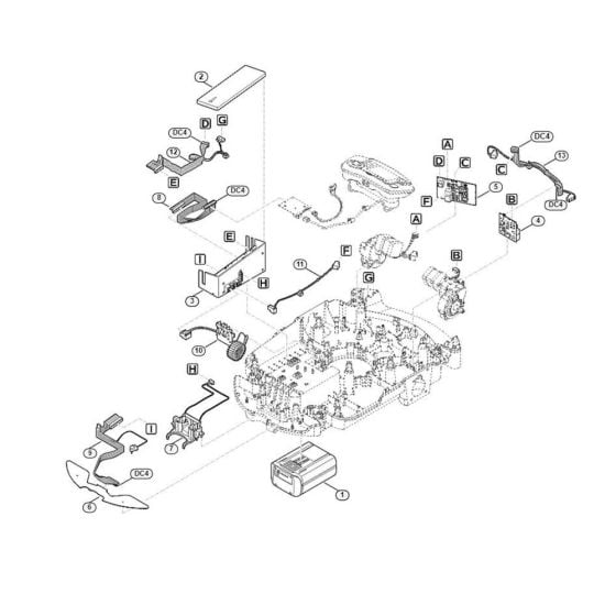 Electric Equipment Assembly for Stihl/ Viking MI 632.1 Robotic Mowers