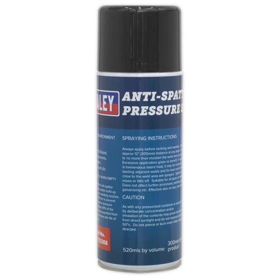 Anti-Spatter Pressure Spray 300ml Sealey Part No. MIG/722308