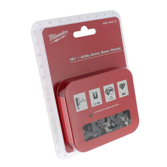 Saw Chain 16"/40cm (3/8") 56 Links for Milwaukee M18FCHS Chainsaw - OEM No. 4932464873