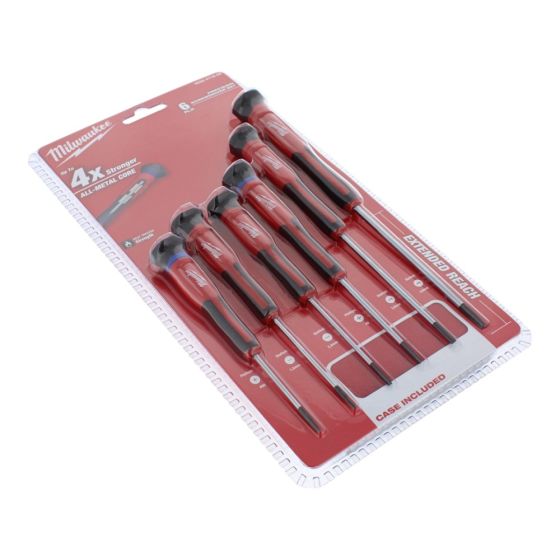 Milwaukee Precision Screwdriver Set - Pack of 6