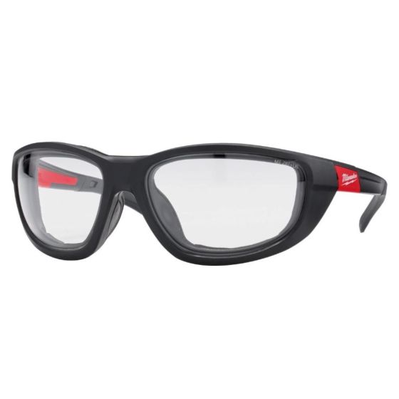 Milwaukee Premium Clear Safety Glasses With Gasket -1 Piece