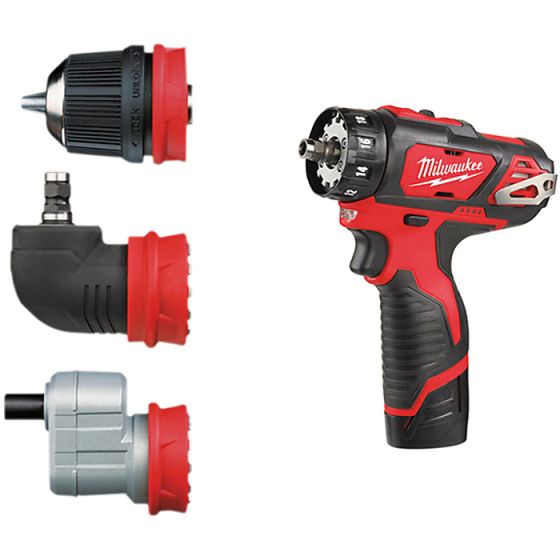 M12BDDXKIT-202C Removeable Chuck Drill Driver 12 Volt 2 x 2.0Ah Li-Ion by Milwaukee - 4933447773