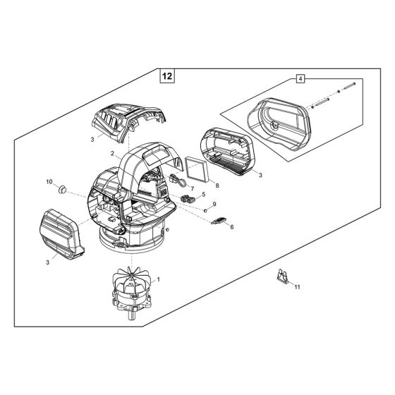 Power Head Assembly for Belle Minimix