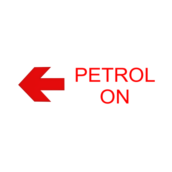 Self Adhesive Label - Petrol On Left Arrow (Pack of 50)