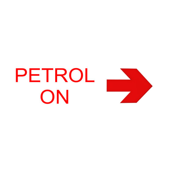 Self Adhesive Label - Petrol On Right Arrow (Pack of 50)