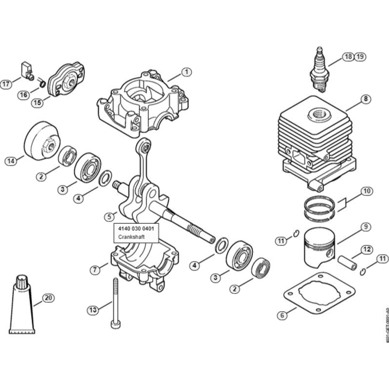 Crankcase, Cylinder Assembly