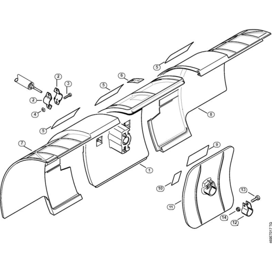 Deflector Assembly for Stihl MM 55-Z MultiSystem