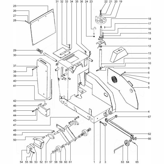 Main Assembly for Altrad Belle Ranger Floor Saw