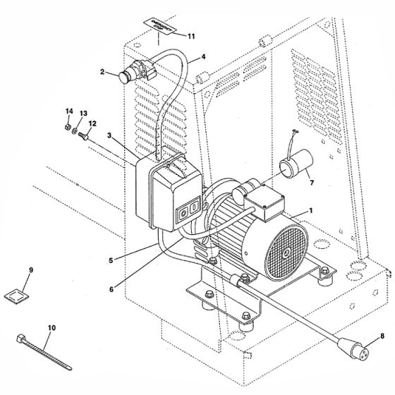 Motor Assembly (110v & 415v) for Altrad Belle Premier T Site Mixer