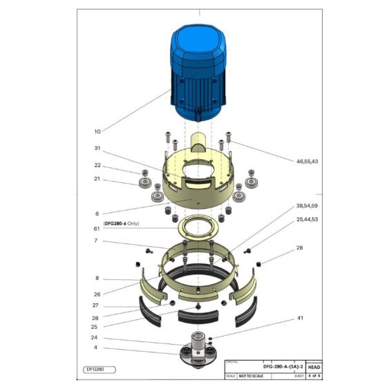 Motor Assembly for SPE DFG280