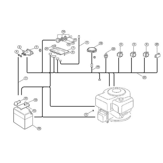 Electric Equipment  for Stihl/ Viking MR 340 Ride on Mowers