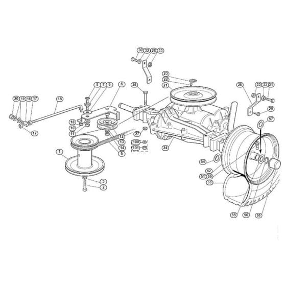 Gear Box  for Stihl/ Viking MR 340 Ride on Mowers