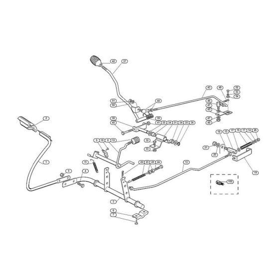 Brake and Gearbox Control  for Stihl/ Viking MR 345 Ride on Mowers