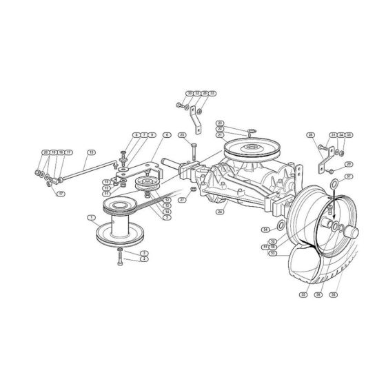 Gear Box  for Stihl/ Viking MR 345 Ride on Mowers