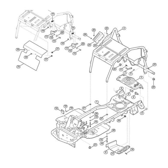 Frame  for Stihl/ Viking MR 4082.2 Ride on Mowers