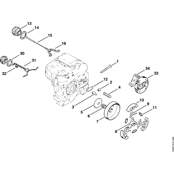 Clutch Assembly for Stihl 010 011 Gasoline Chainsaws