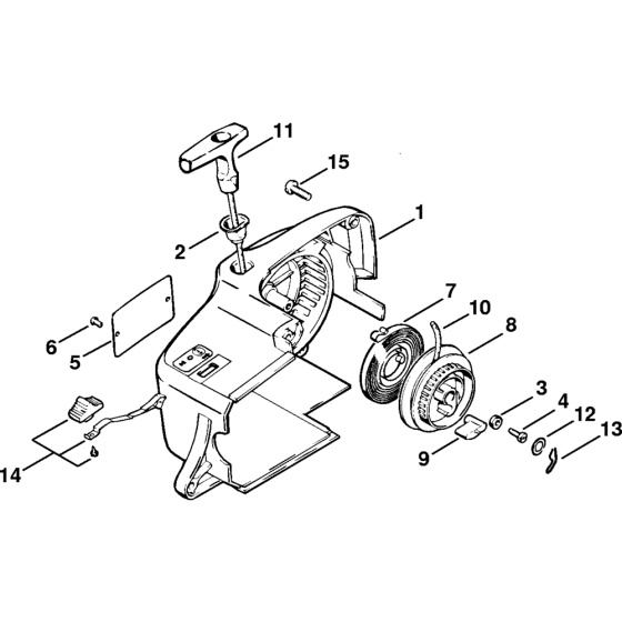 Rewind starter Assembly for Stihl 010 011 Gasoline Chainsaws