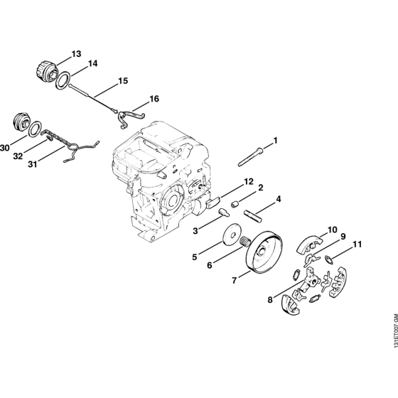 Clutch Assembly for Stihl 012 Gasoline Chainsaws