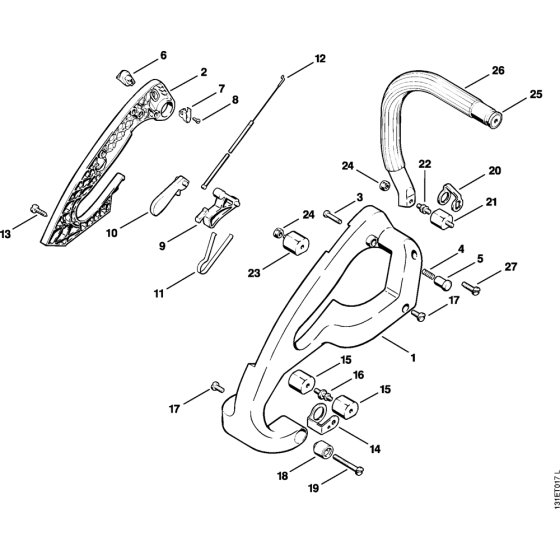 Handle AVT Assembly for Stihl 012 Gasoline Chainsaws