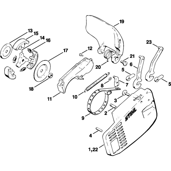 Chain brake Assembly for Stihl 015 Gasoline Chainsaws