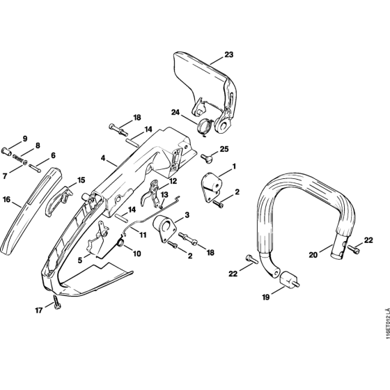 Handle Assembly for Stihl 015 Gasoline Chainsaws