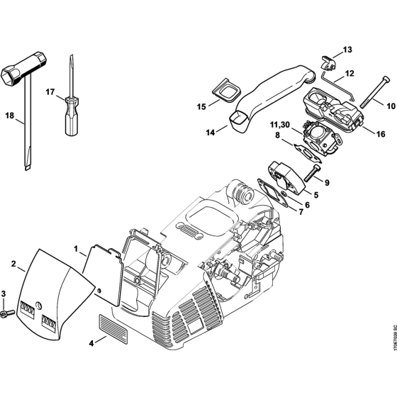 Air Filter for Stihl 019T