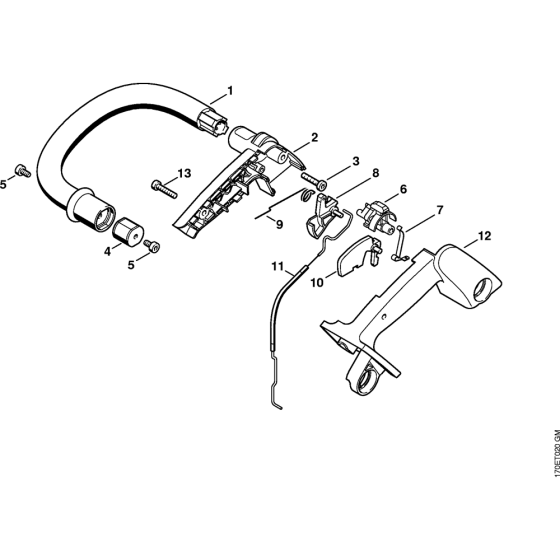 Handlebar Assembly for Stihl 019T Gasoline Chainsaws