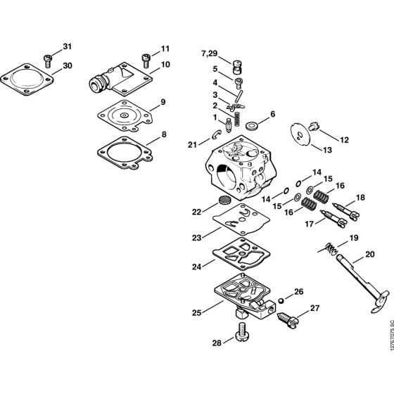 Carburetor WT-426 Assembly for Stihl 026 Gasoline Chainsaws