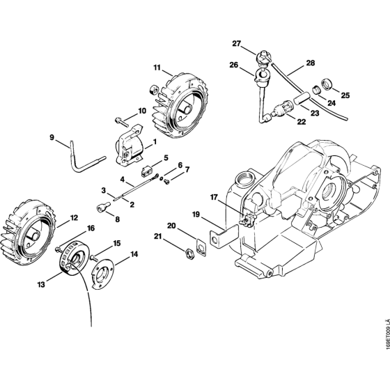 Trigger unit, Pickup body Assembly for Stihl 032 Gasoline Chainsaws