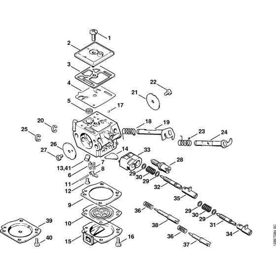 Carburetor C3A-S39 Assembly for Stihl 034 Gasoline Chainsaws