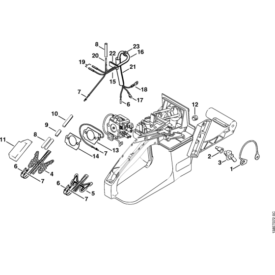 Heating Assembly for Stihl 036 Gasoline Chainsaws