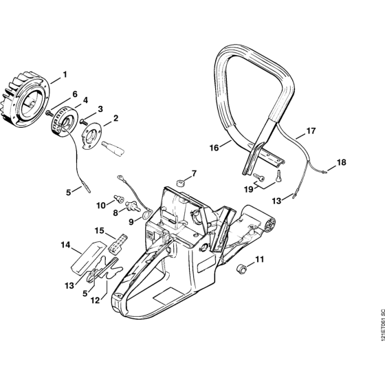 Heating Assembly for Stihl 038 Gasoline Chainsaws