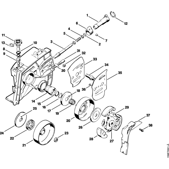 Oil pump, Clutch Assembly for Stihl 041FB Gasoline Chainsaws