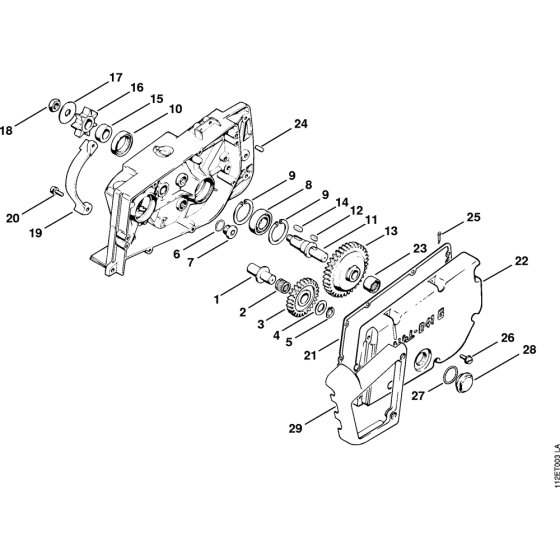 Spur gear, Rim sprocket kit, Gear head cover Assembly for Stihl 041G Gasoline Chainsaws