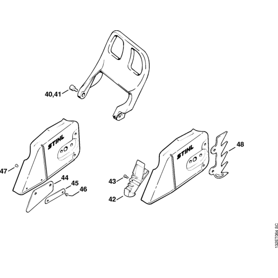 Chain sprocket cover Assembly for Stihl 044 Gasoline Chainsaws
