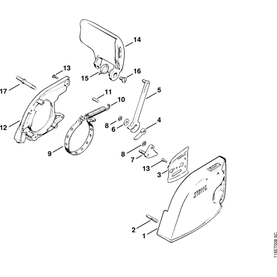 Chain brake Assembly for Stihl 045 Gasoline Chainsaws