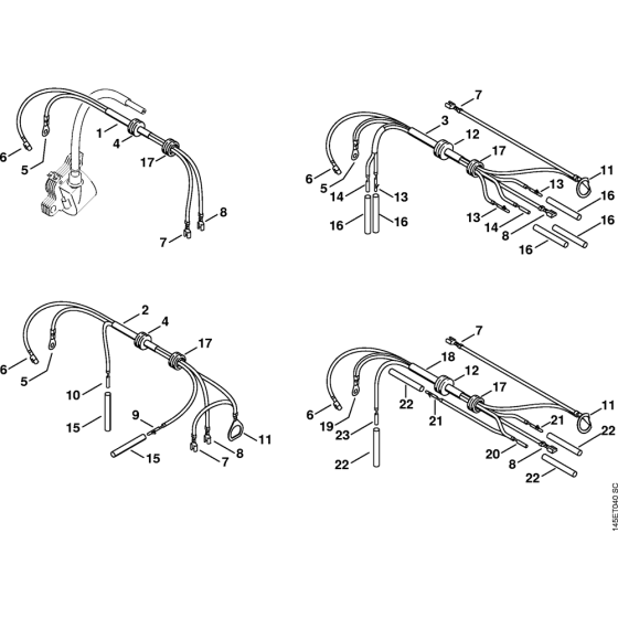 Wiring harness Assembly for Stihl 046 Gasoline Chainsaws