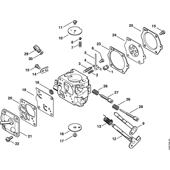 Carburetor WJ-112 Assembly for Stihl 050 051 Gasoline Chainsaws