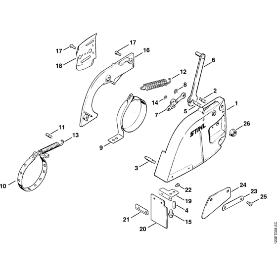 Chain brake Assembly for Stihl 056 Gasoline Chainsaws