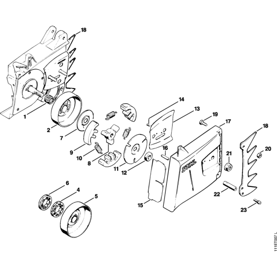 Clutch, Chain sprocket cover Assembly for Stihl 076 Gasoline Chainsaws