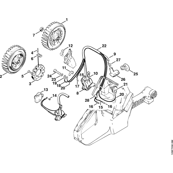 Ignition system Assembly for Stihl 084 Gasoline Chainsaws