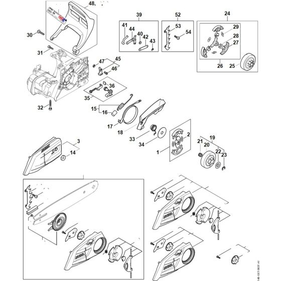 Clutch & Chain Brake for Stihl MS 172