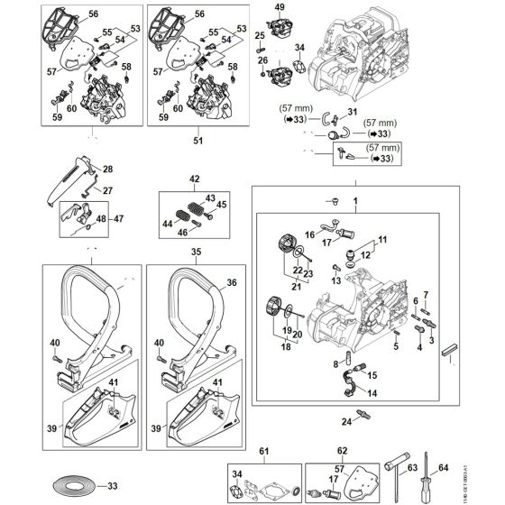 Stihl MS 172 Chainsaw Parts
