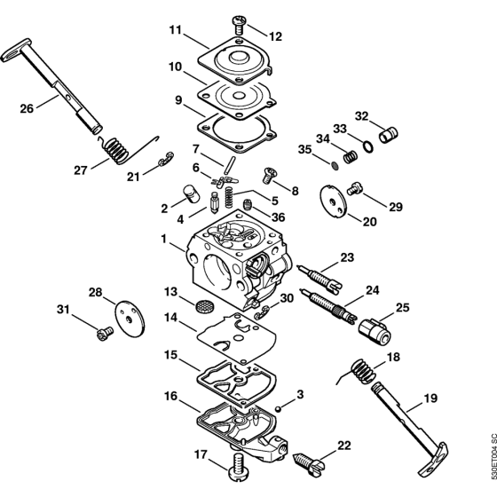 Carburetor C1Q-S77 USA &CDN Assembly for Stihl MS210 MS210C Chainsaws