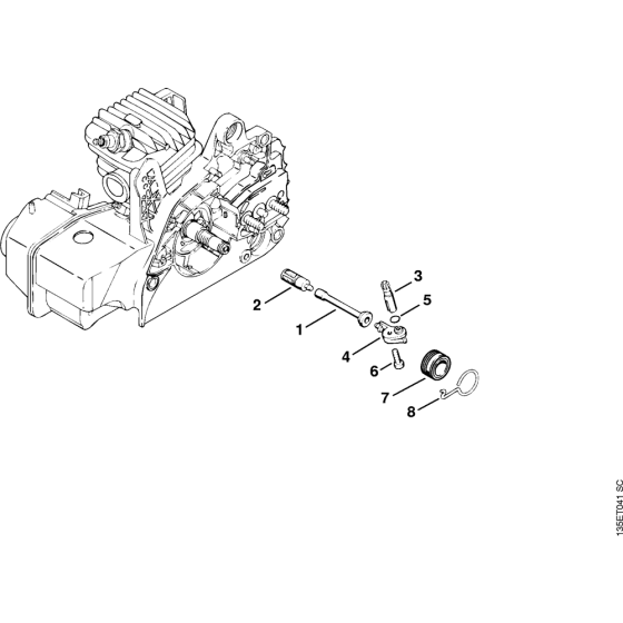 Oil pump Assembly for Stihl MS250 MS250C Chainsaws