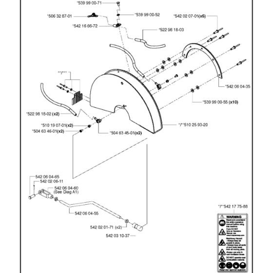 Blade Guard Assembly for MS 355 G