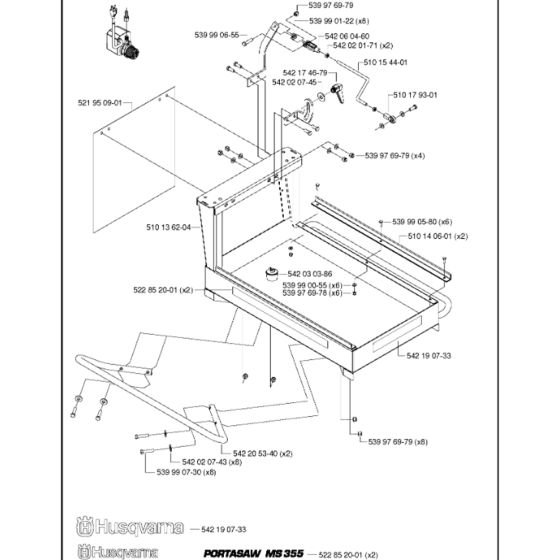 Frame Assembly for MS 355 G