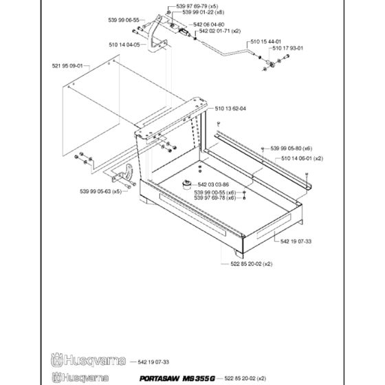 Frame Assembly for Husqvarna MS 355 G