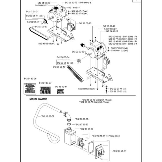 Motor Assembly for Husqvarna MS 355 G
