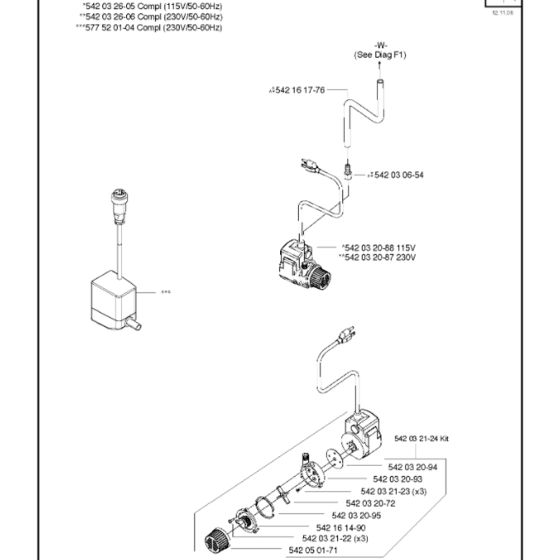 Water Pump Assembly for MS 355 G